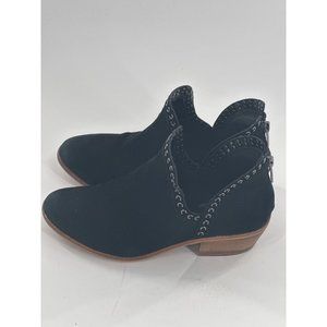 Vince Camuto Womens Prafinta Embellished Western Booties Black Size 7